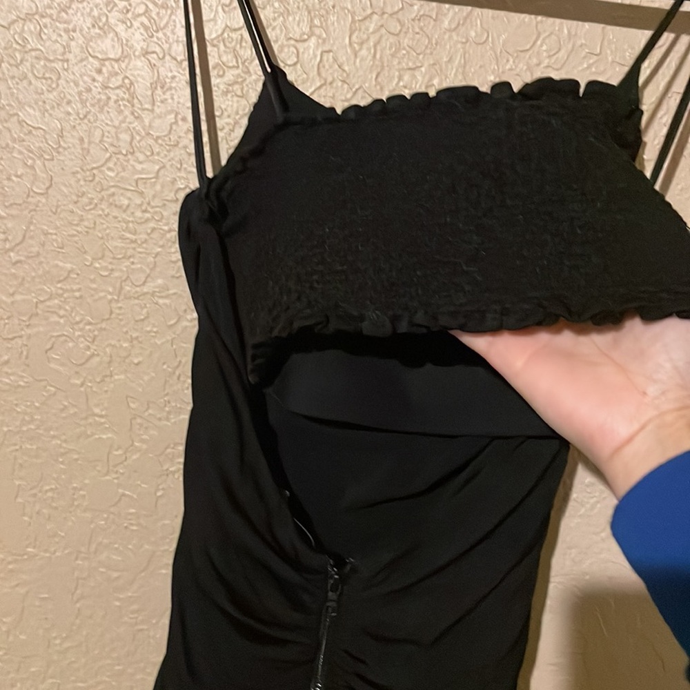 NWT 🌑 ALICE AND OLIVIA Lux Ruched Dress - Picture 8 of 12